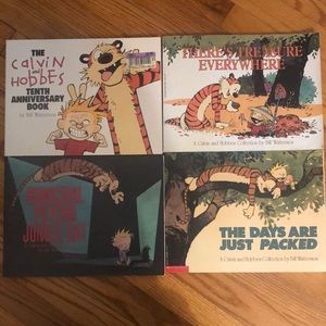 Calvin and Hobbes book set.